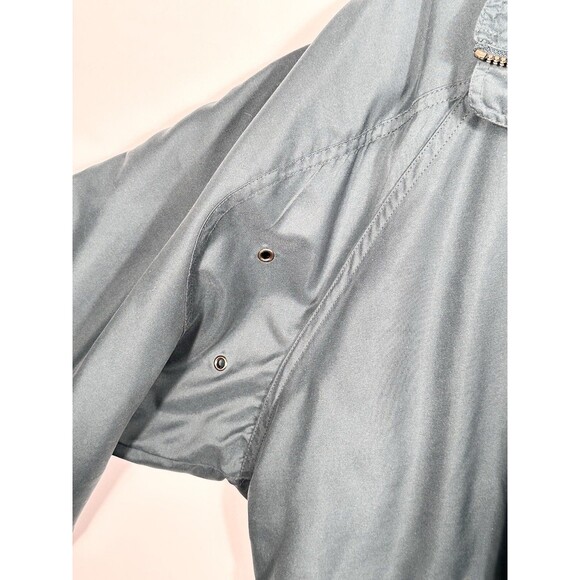 Vtg 90s MV Sport American Road Line Windbreaker Jacket Men Large Green Hooded - Picture 7 of 13